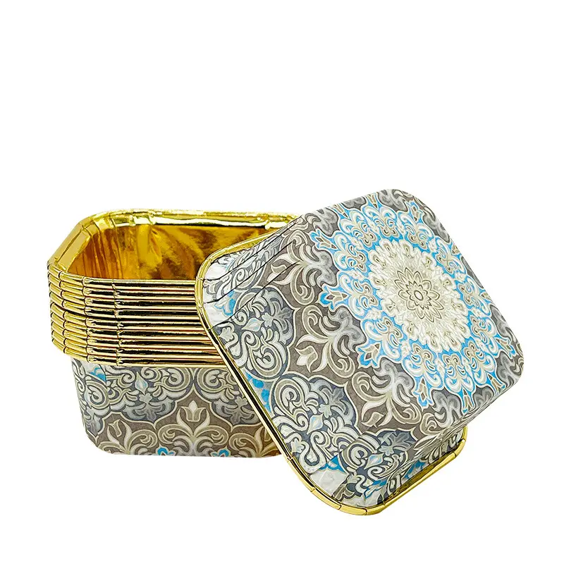 Bohemia Style Square Muffin Cups-5-packsources.com
