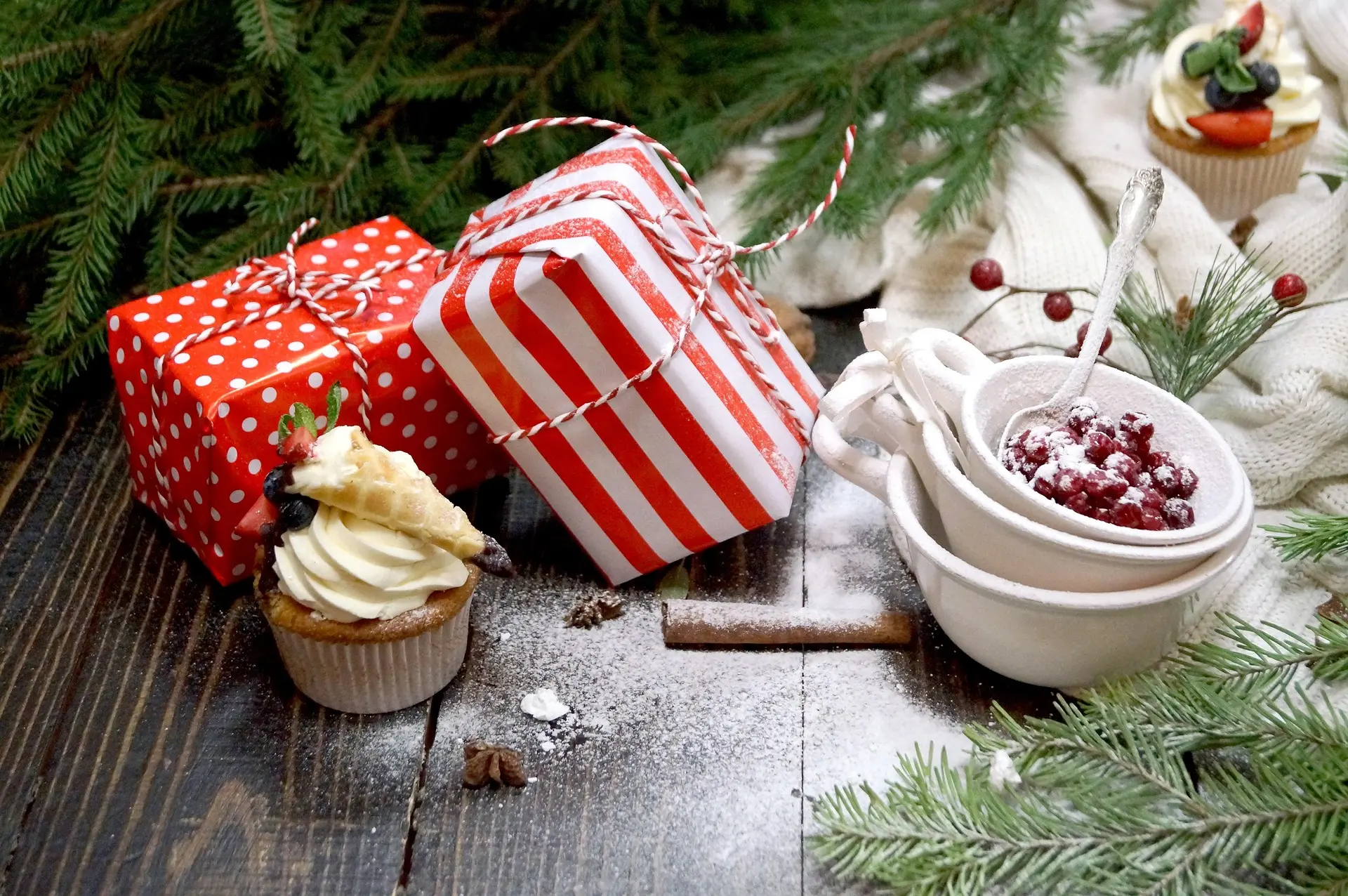Mini Cupcake liners for Christmas Celebrations