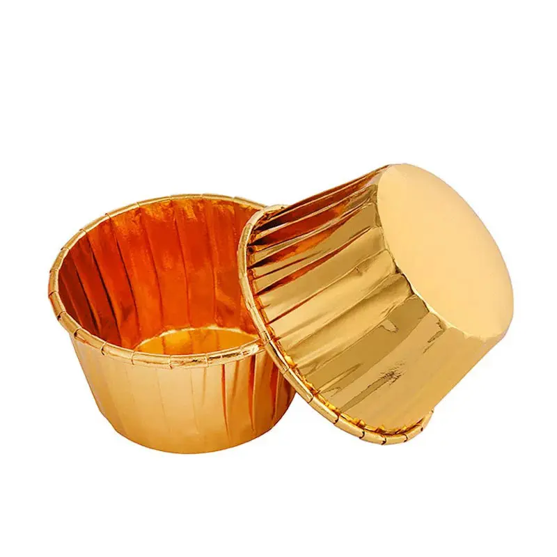 Double side foil mini muffin cups for Homemade jumbo muffins, chocolate cupcakes, cheese tarts and fruit custards-7-packsourcecs.com