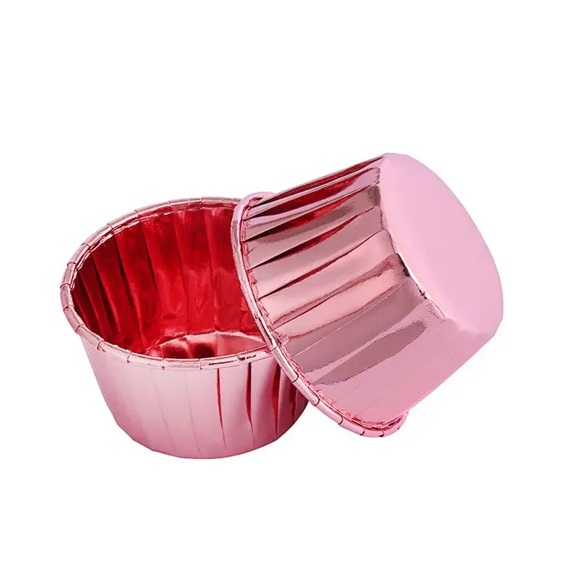 Double side foil mini muffin cups for Homemade jumbo muffins, chocolate cupcakes, cheese tarts and fruit custards-3-packsourcecs.com