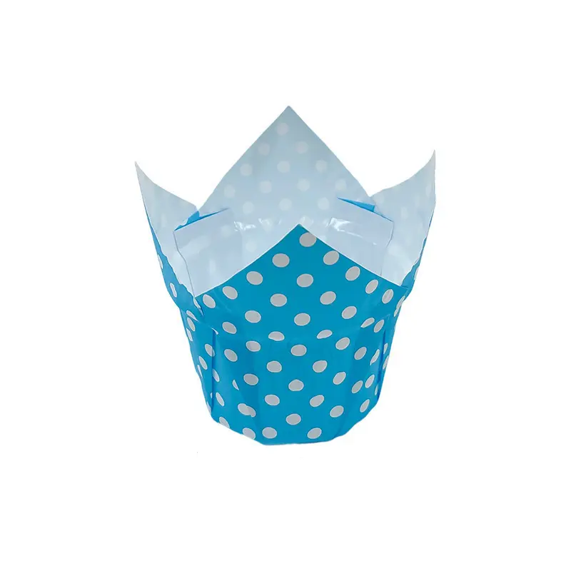 Greaseproof Tulip Cupcake Liners PE Liner