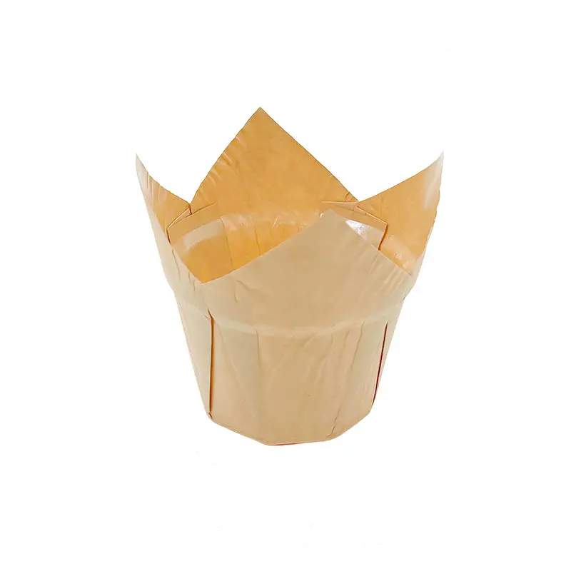 Tulip Cupcake Cups Pure Color PE Cups-Kraft-packsources.som