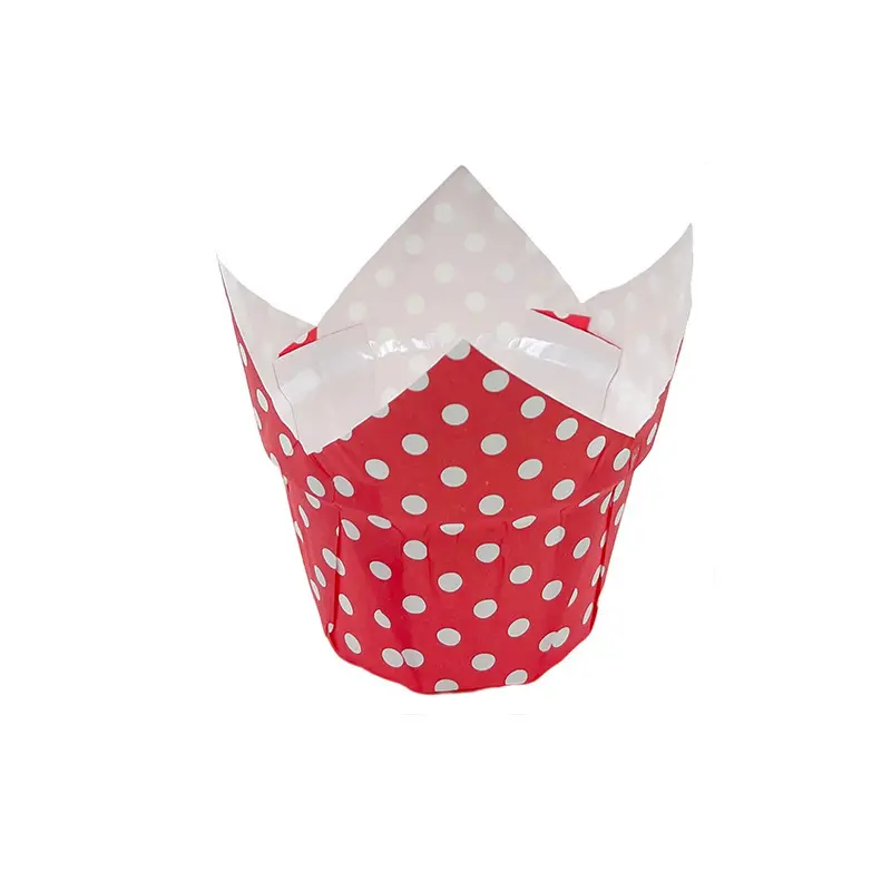 Greaseproof Tulip Cupcake Cups PE -red-packsources.com