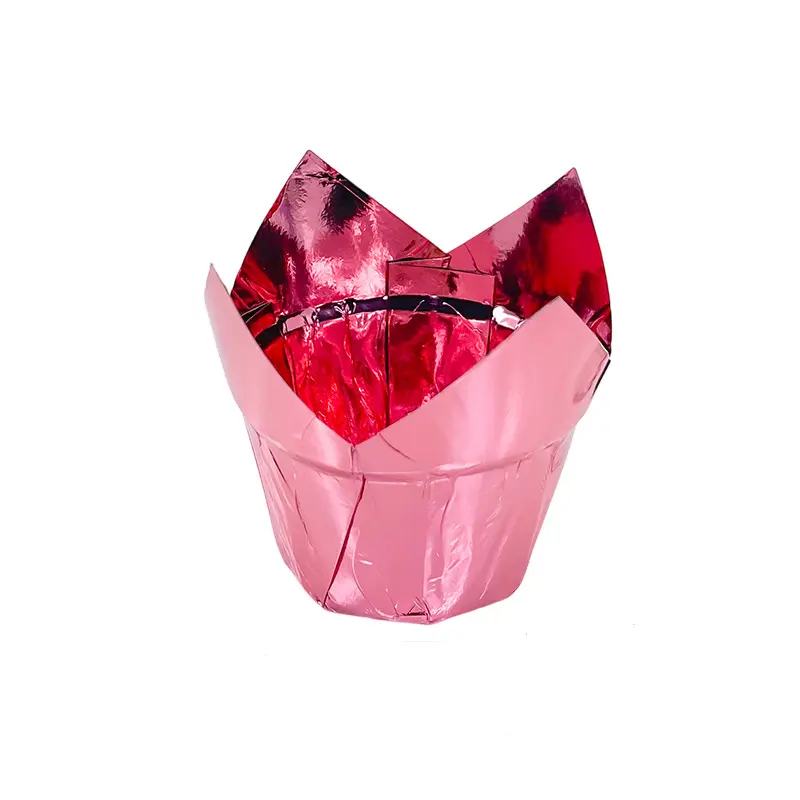 Double side foil greaseproof baking cups
