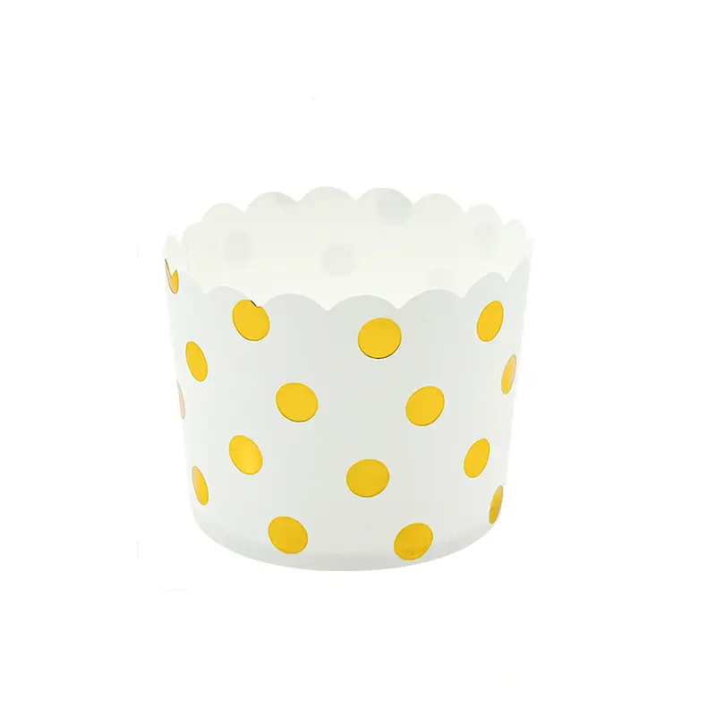 Jumbo Muffin Cups With Golden Stamped-white-packsources.com