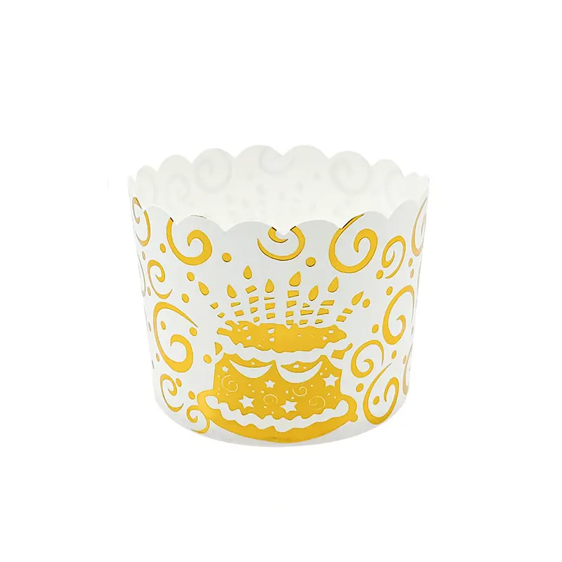 Jumbo Muffin Cups With Golden Stamped-happy birthday-3-packsources.com