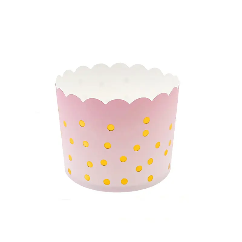 Jumbo Muffin wrappers With Golden Stamped
