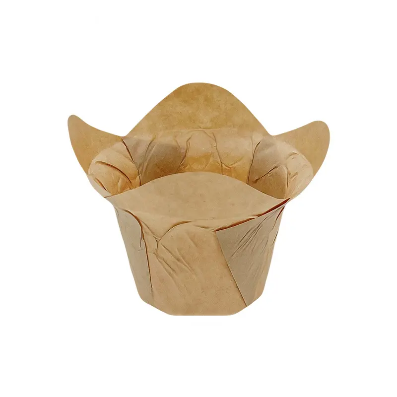 Compostable Tulip Cupcake Liners-kraft-packsources.com