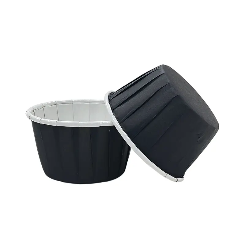E Laminated Muffin Baking Cups-black-packsources.com