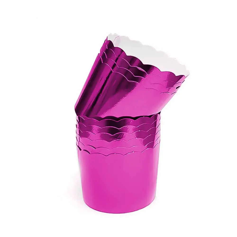 Foil jumbo muffin liners-purple-packsources.com