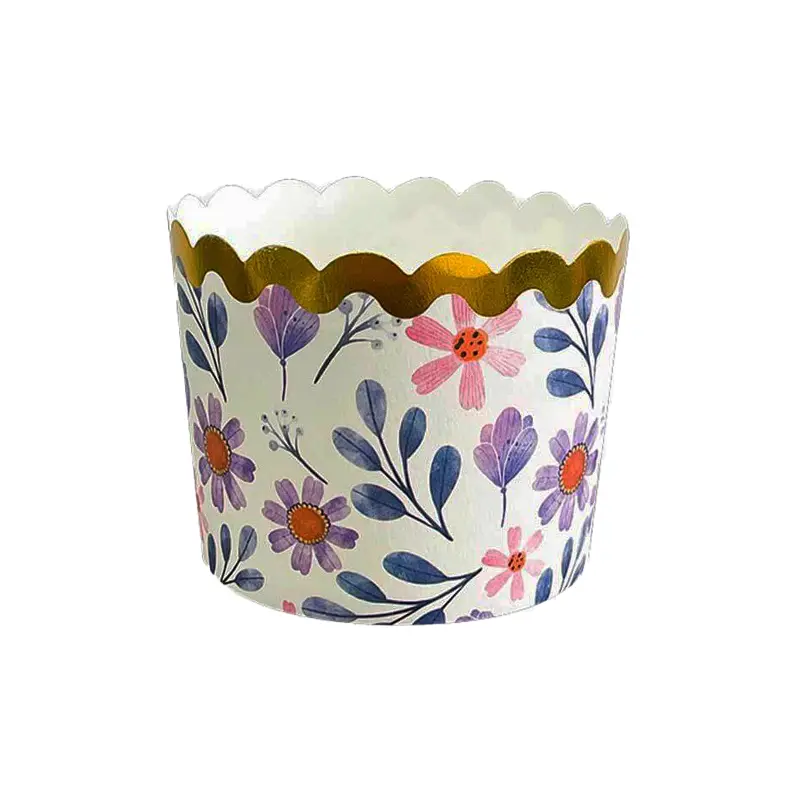 Muffin liners with flora printed-packsources.com