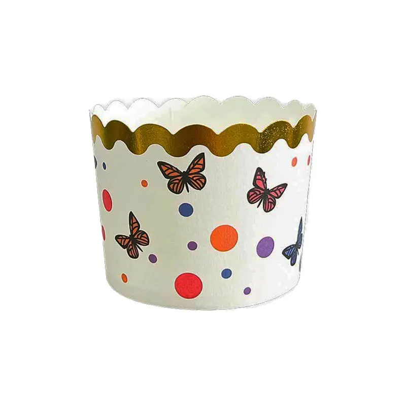 Muffin liners with butterfly printed-packsources.com
