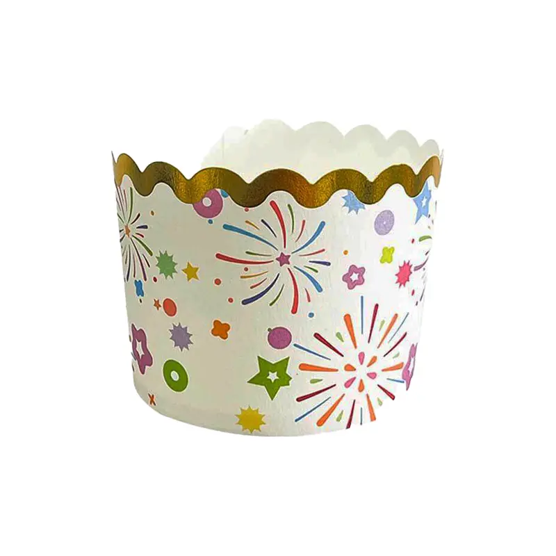 Muffin liners with fire cracker printed-packsources.com