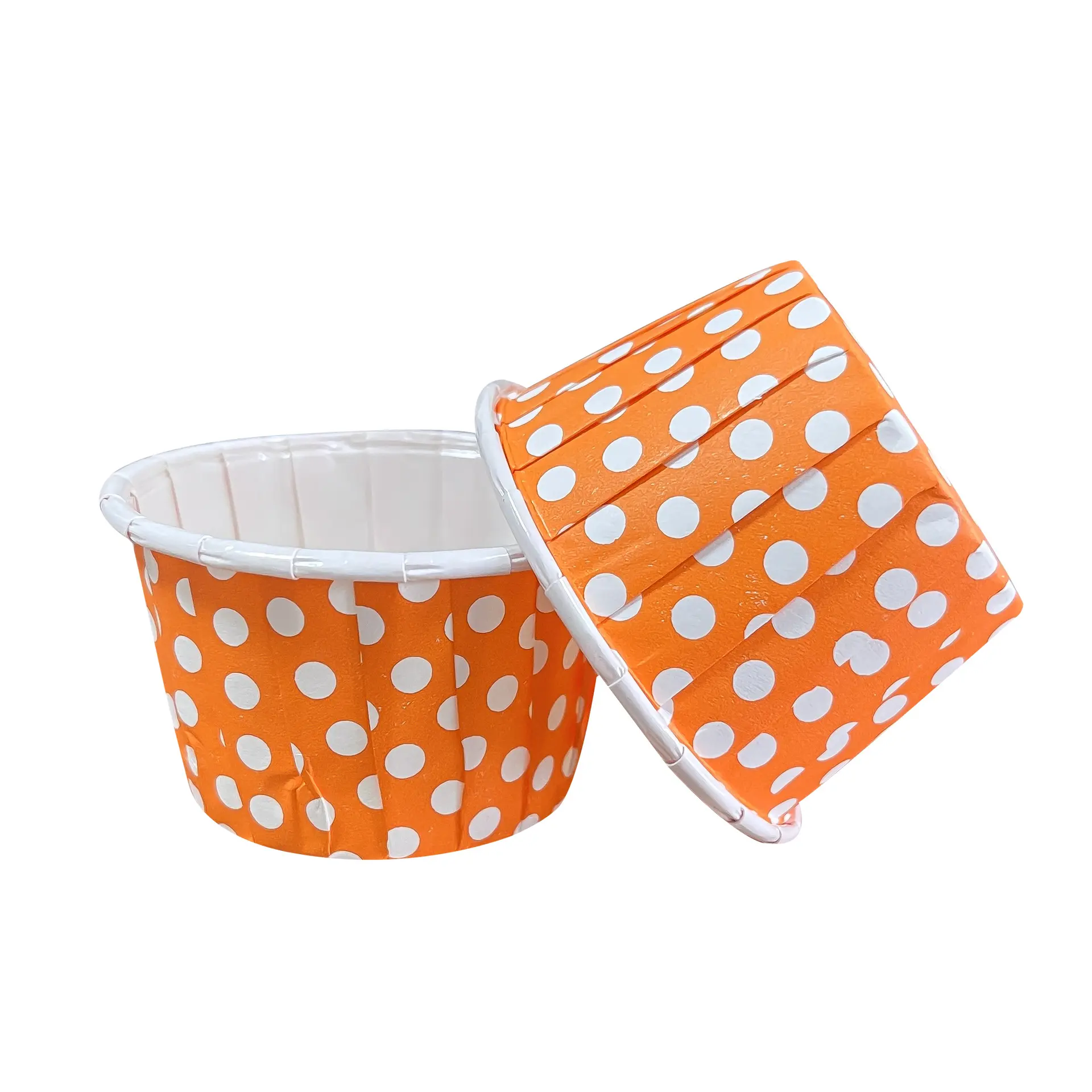 Bite Size Muffin Cupcake Liners-orange-packsources.com