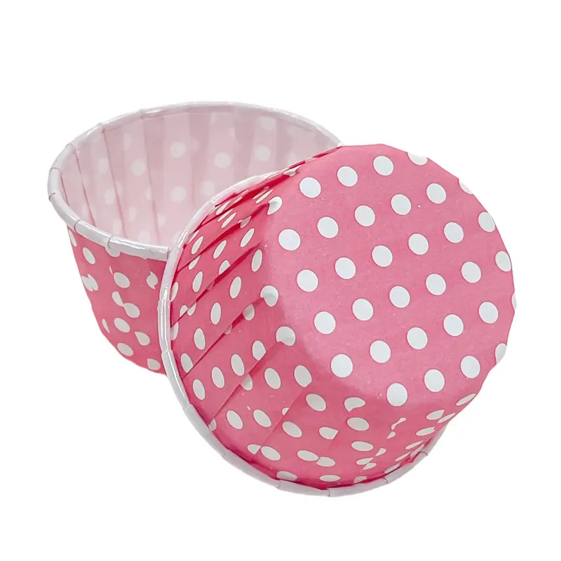 Bite Size Muffin Cupcake Liners-pink-packsources.com