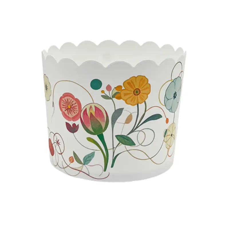 Floral printed Jumbo muffin Paper Cups