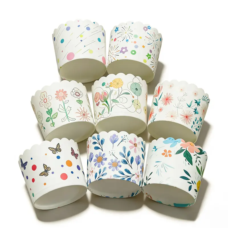 Printed Muffin Baking Cups-packsources.com