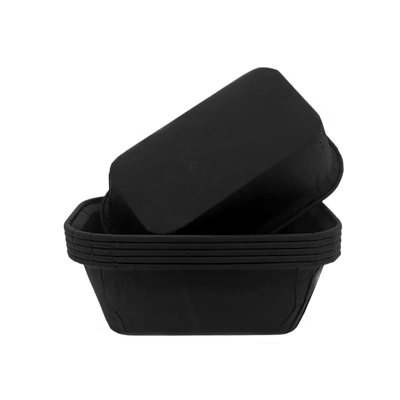 Muffin Cups Rectangle Mini Cupcake Liners-black-packsources.com