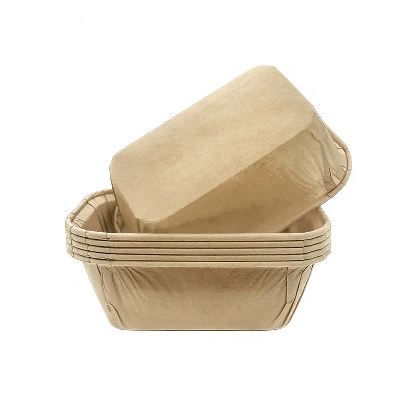 Muffin Cups Rectangle Mini Cupcake Liners-kraft-packsources.com