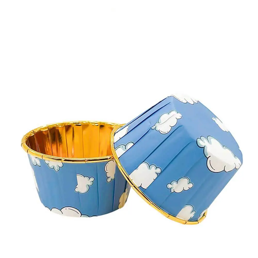 Floral printed Mini muffin foil Paper Cups-7-Packsources.com