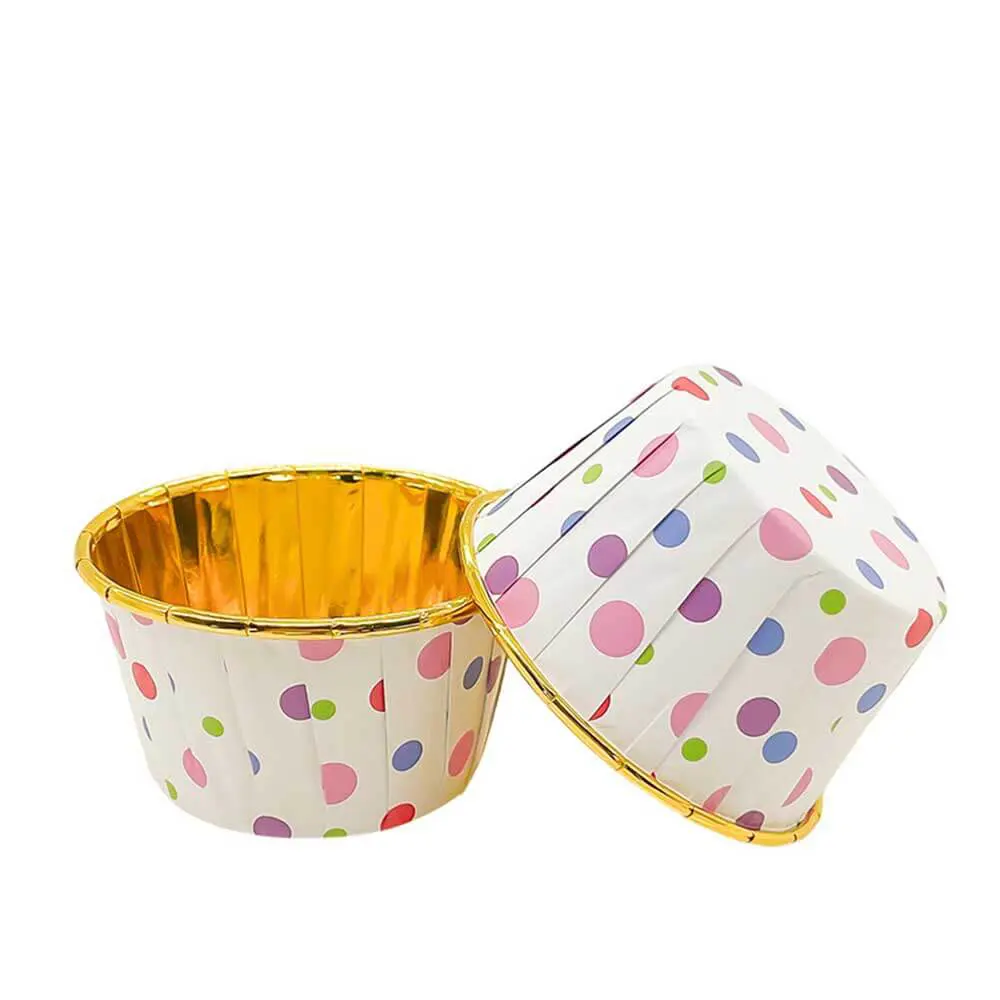 Floral printed Mini muffin foil Paper Cups-12-Packsources.com