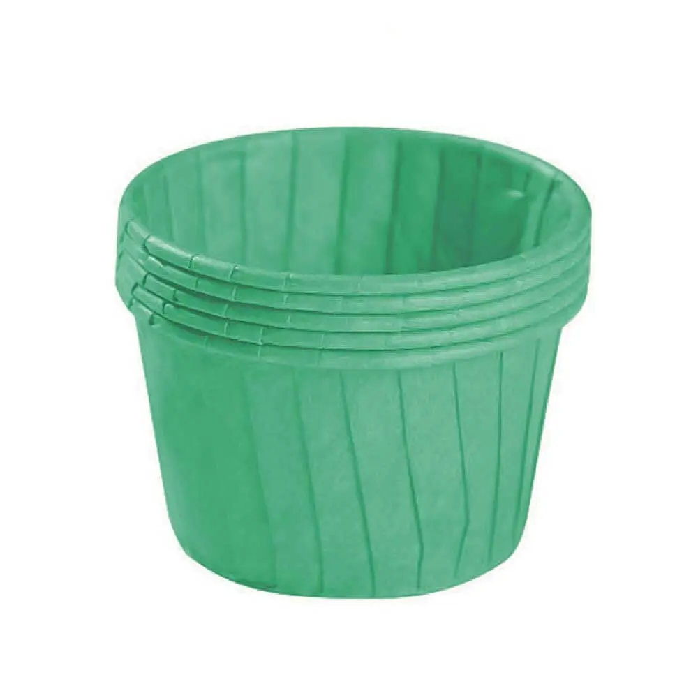 Rolled Edged greaseproof muffin cups-grass-green-packsources.com