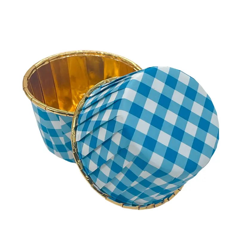 Single Side Foil Mini Muffin Baking Cups Grid