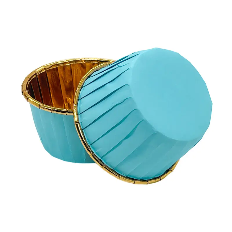 Mini Muffin Cupcake Liners Single Side Foil Greaseproof cups-tiffany-3-packsources.com