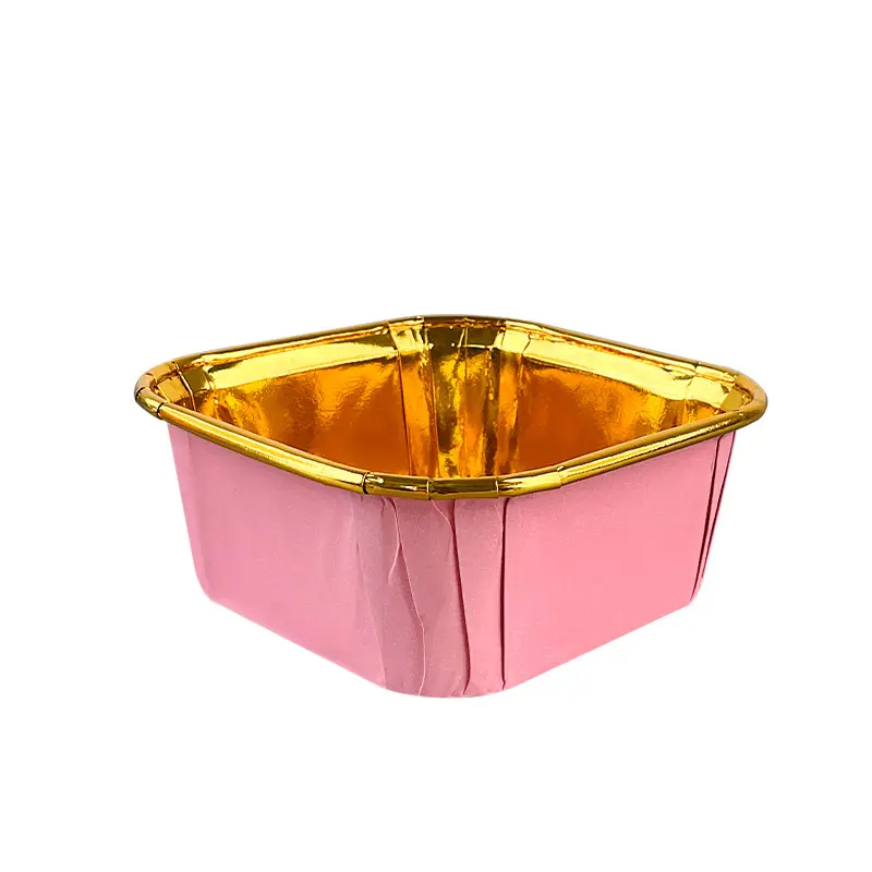 Single Side Foil Square Muffin Liners