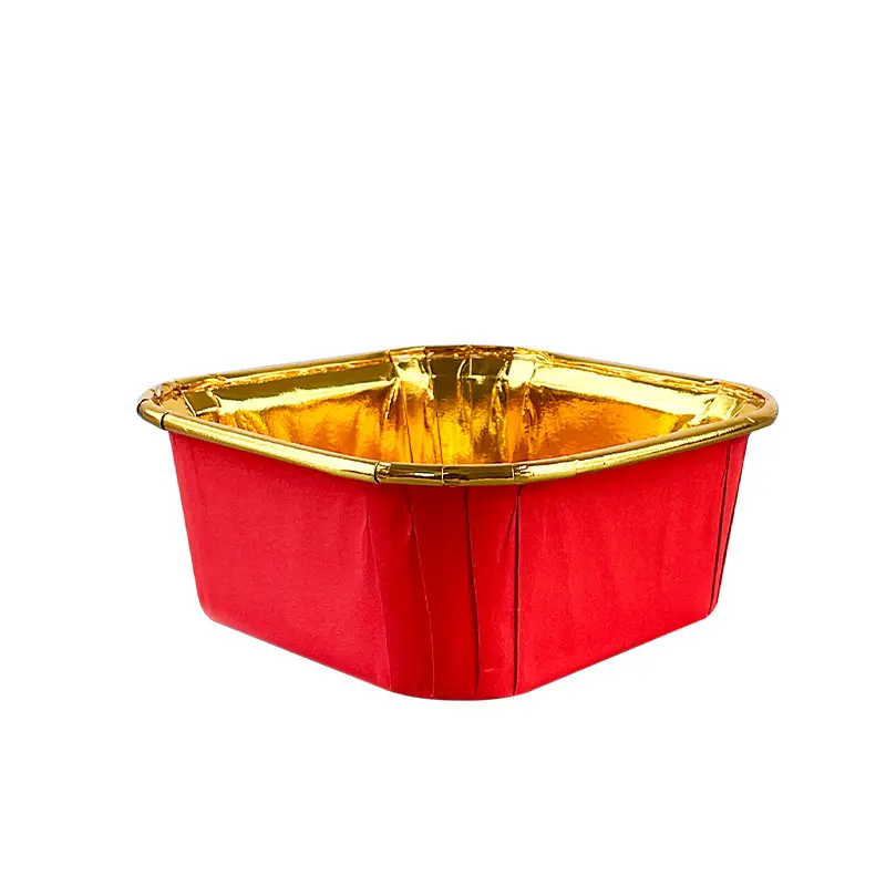 Single Side Foil Square Muffin Liners-red-packsources.com
