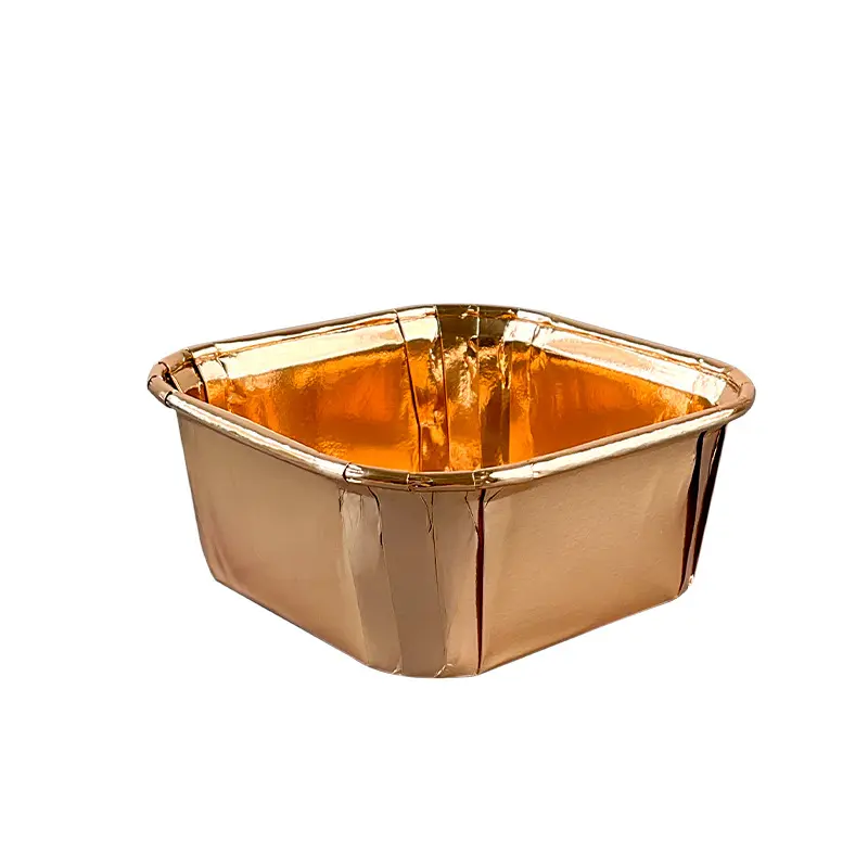 Double Side Foil Square Muffin baking cups-packsources.com