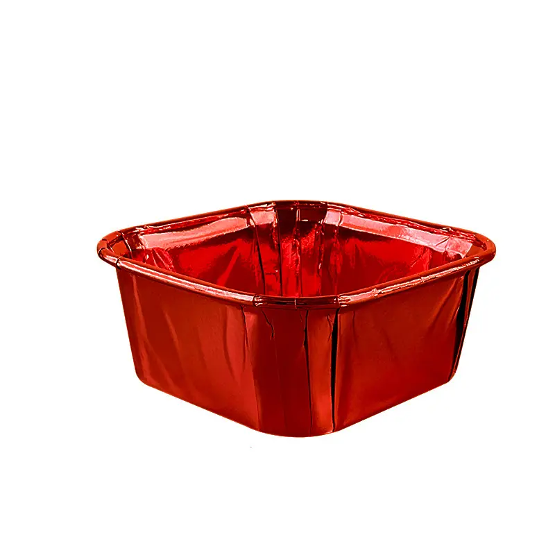 Double Side Foil Square Muffin baking cups-red-packsources.com