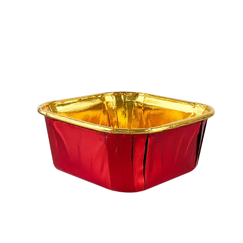 Double Side Foil Square Muffin Liners