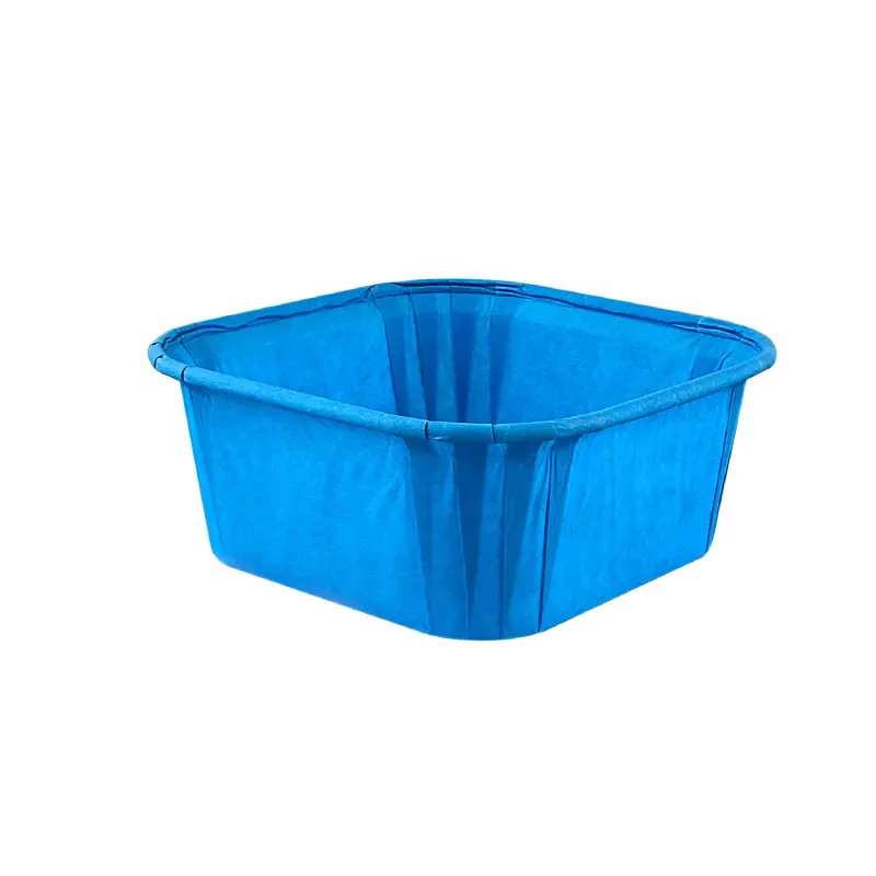 Square Muffin Liner Compostable Baking Cups-blue-packsources.com