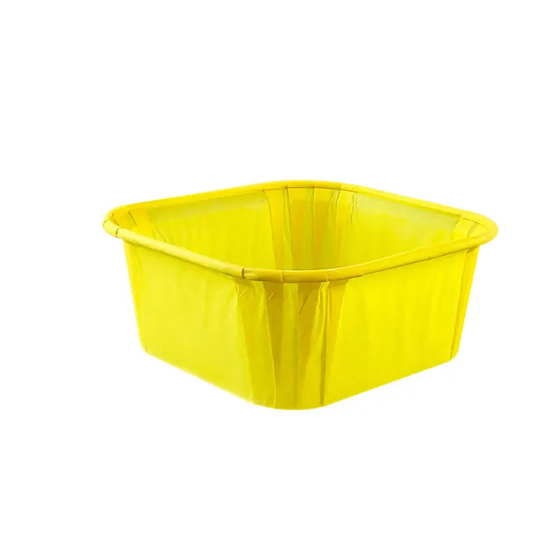 Square Muffin Liner Compostable Baking Cups-yellow-packsources.com