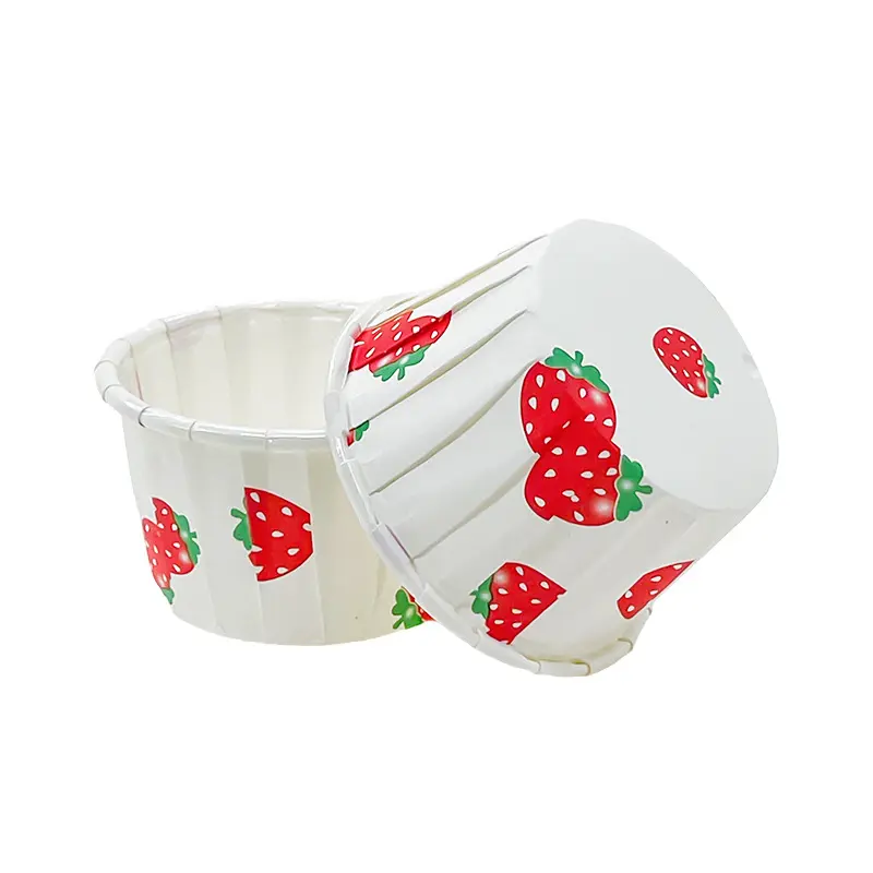 Bite Size Muffin Cupcake Liners-strawberry-packsources.com