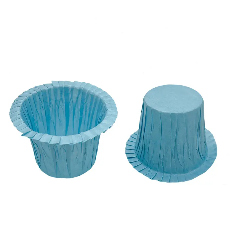 Top hat cupcake liner shy blue-packsource.com