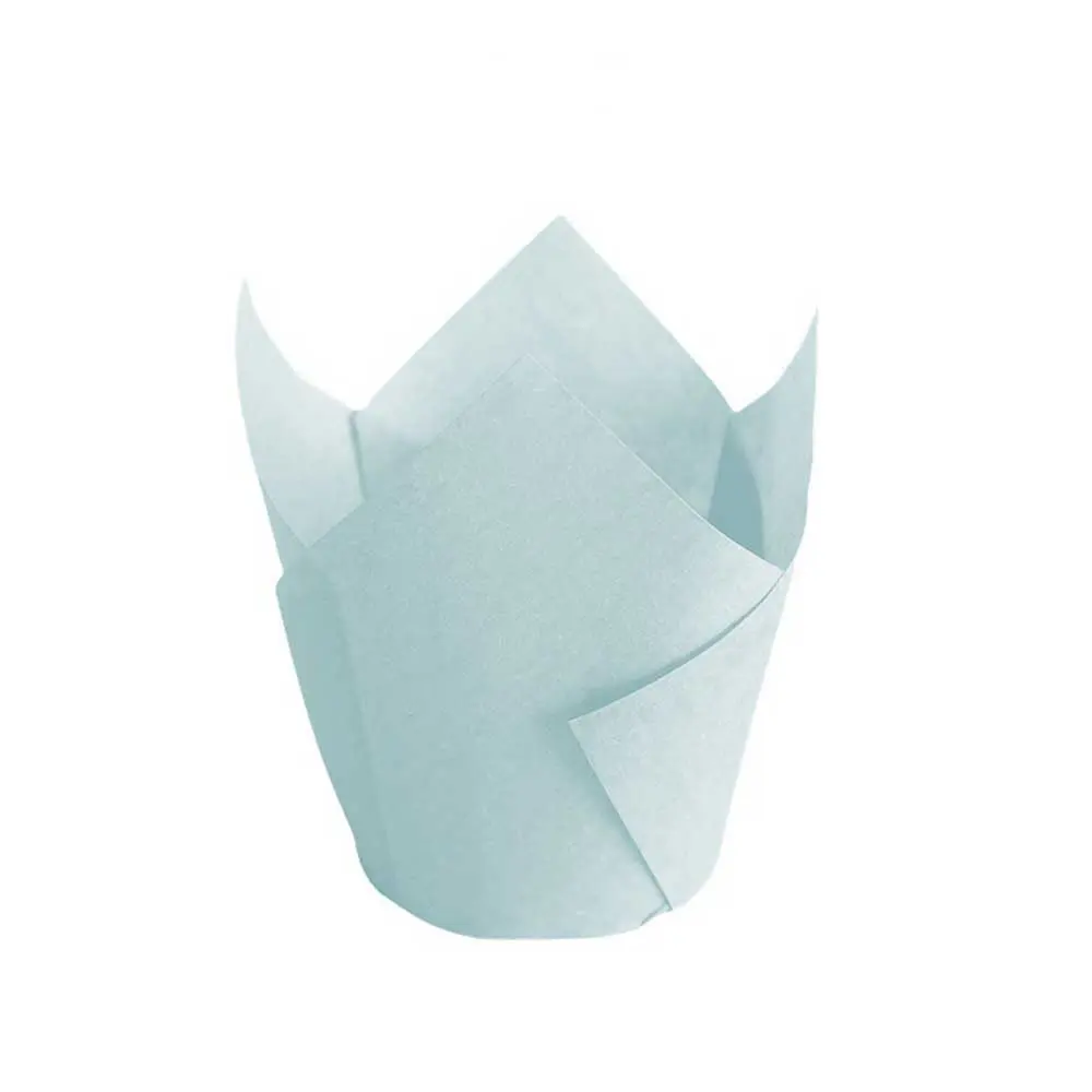 Parchment Tulip Cupcake Liners-blue-packsources.com