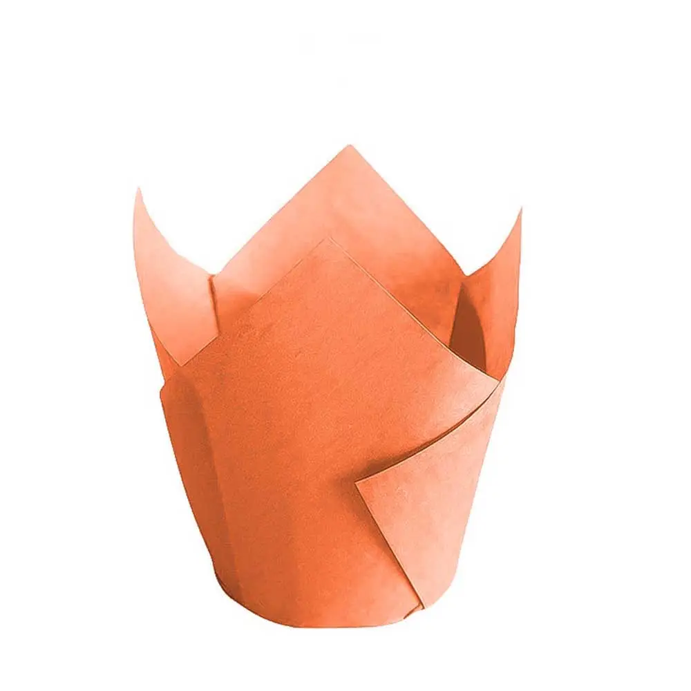 Parchment Tulip Cupcake Liners-orange-packsources.com