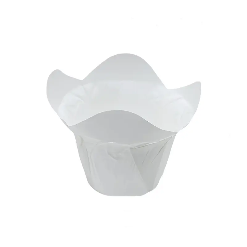Compostable Tulip Cupcake Liners-white-packsources.com