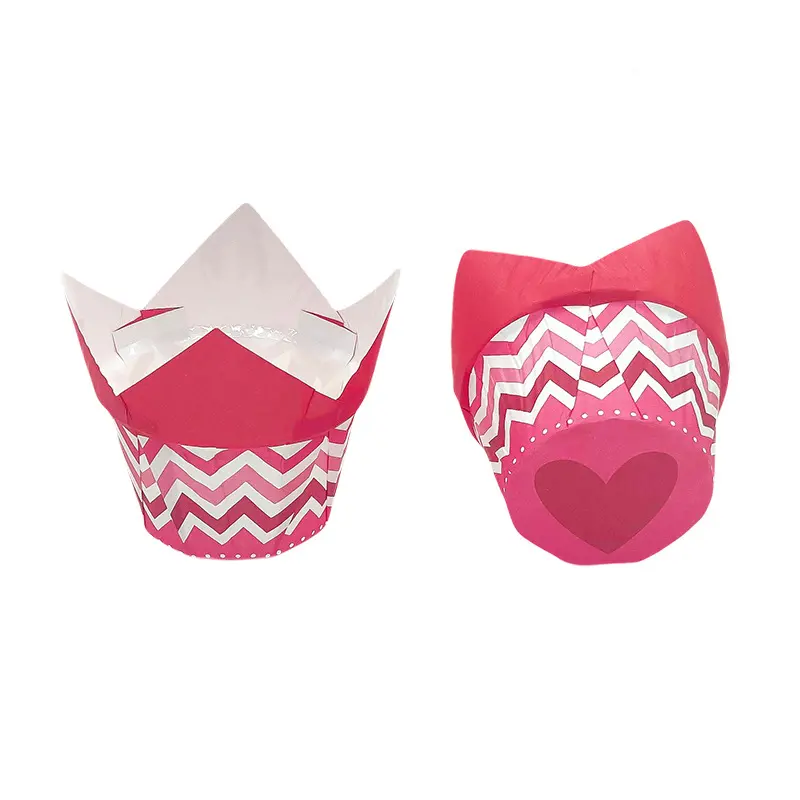 Greaseproof Tulip Cupcake Liners-red-packsources.com