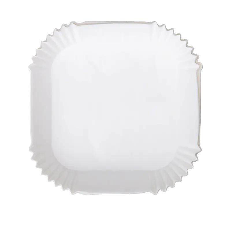 Square Air Fryer Baking Paper Sheet-White-packsources.com